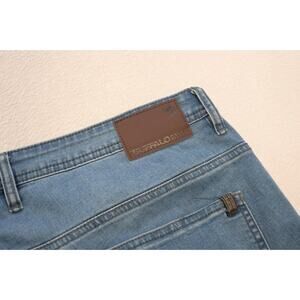 Buffalo David Bitton Axel Buckle Slim Straight Stretch Denim Jeans Mens 38 x 30